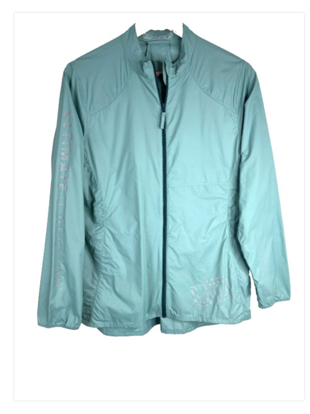 Ultimate Direction Ultra Jacket L Blue Full Zip Running Waterproof Rain Shell